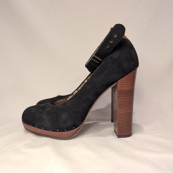 Sam Edelman Lyla Black and Mahogany Platform Pumps - Picture 3 of 9